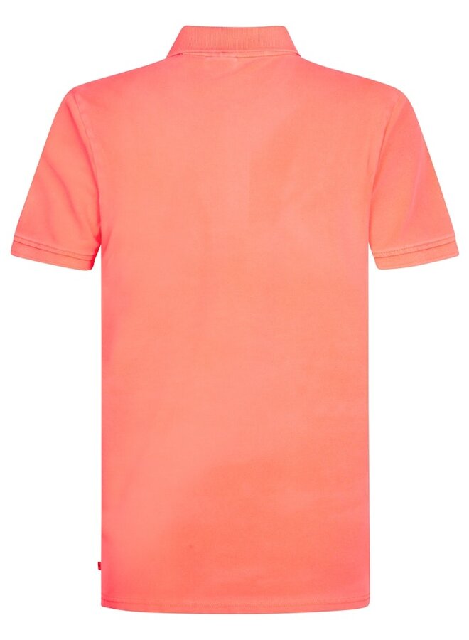 Petrol Polo Short Sleeve M-1050-POL945 - 3099 Fiery Coral