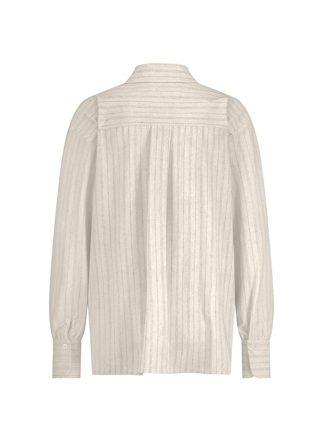 Studio Anneloes Pinstripe Blouse 12686 - 1490 Kit/Black