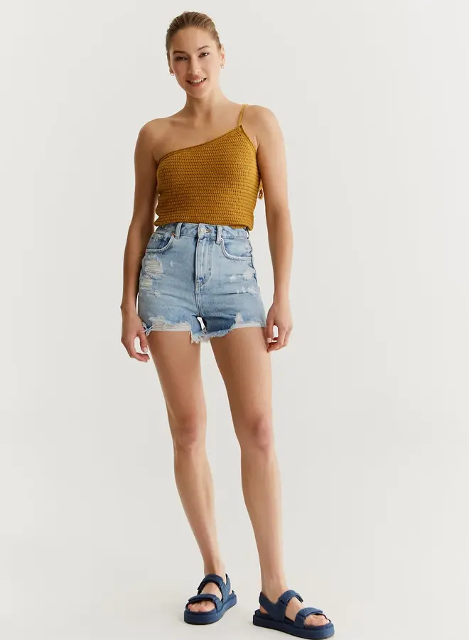 Short Naomi - Light Blue Destroyed