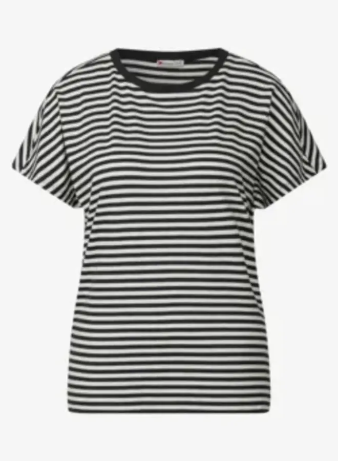 Street one Gestreept Shirt Crista 20001 Black