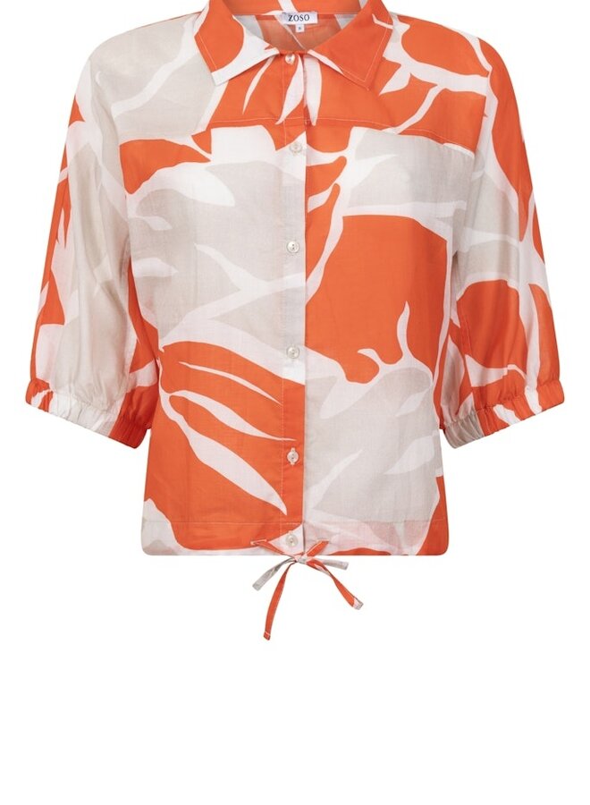 Zoso Blouse 253Isabel - 1050-0007 Orange/Sand