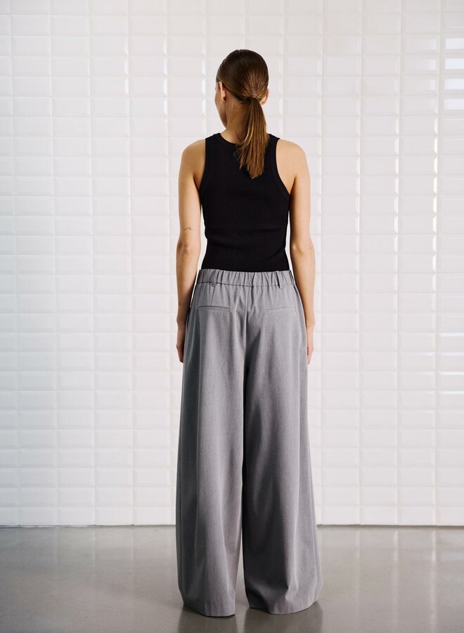 Withblack Pantalon 00001317 WBLANNEKA PANT - Grey Melange