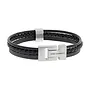 Steel & Barnett Armband Leren LBCC/001 - Black