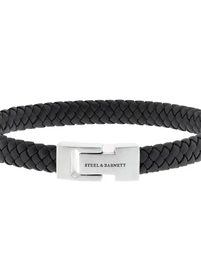 Steel & Barnett Armband Leren LBA/001 - Black