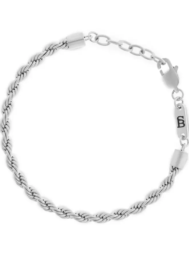 Steel & Barnett Armband Zilver Helix Bracele - B-HEL01