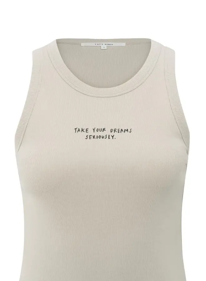 YAYA Singlet Top 01-729042-506 - 44501 Silver Lining Beige