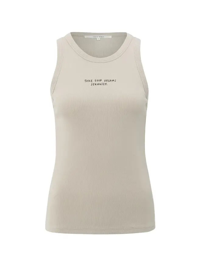 YAYA Singlet Top 01-729042-506 - 44501 Silver Lining Beige