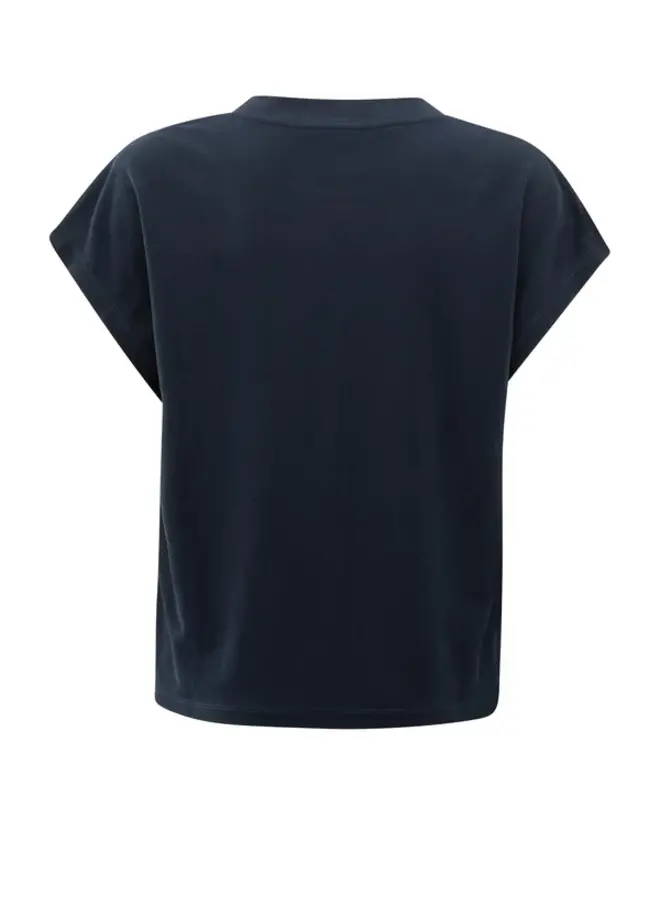 YAYA Top Met Kapmouwen 01-709291-506 - 94010 Total Eclipse Blue