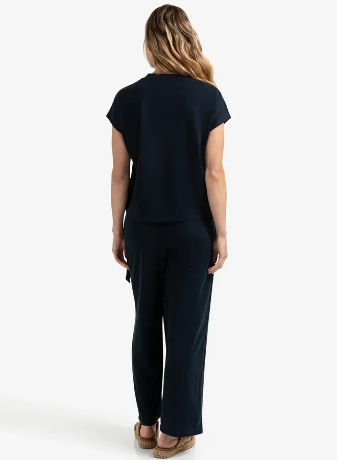 YAYA Broek Met Overslagrok 01-309199-506 - 94010 Total Eclipse Blue