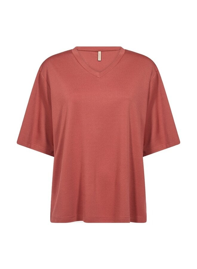 Blouse 27144 - Mineral red