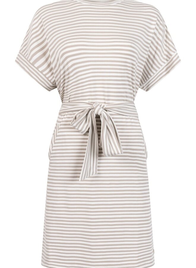 Jurk 253Brenda - 0007-0016 Sand/White