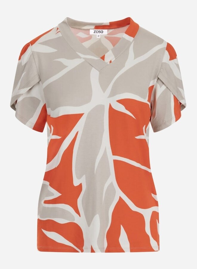 Top 253June - 1050-0007 Orange/Sand