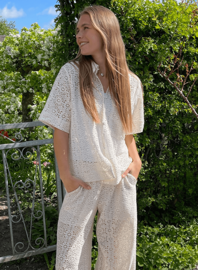 Sisters Point Blouse 18972 ELSIA-SH.SS - 115 Cream