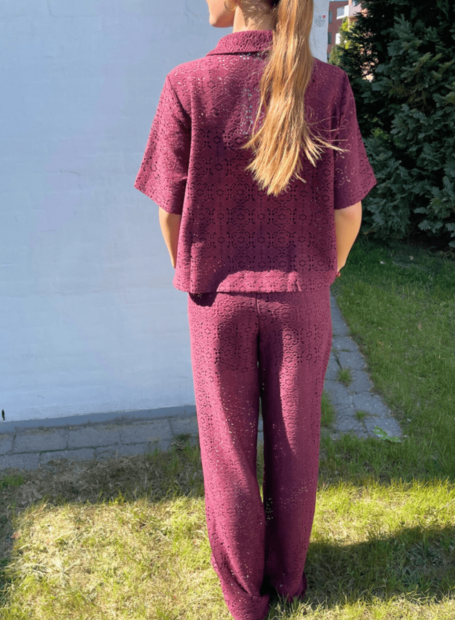 Broek 18973 ELSIA-PA Pants - 516 D. Bordeaux