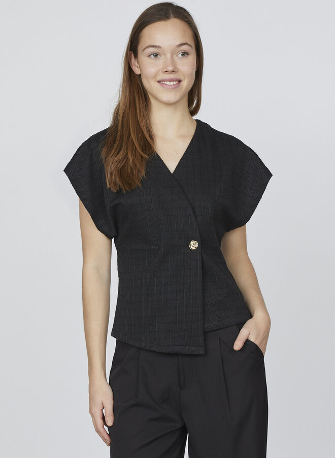 Top 18457 EVELA-VE Vest - 000 Black