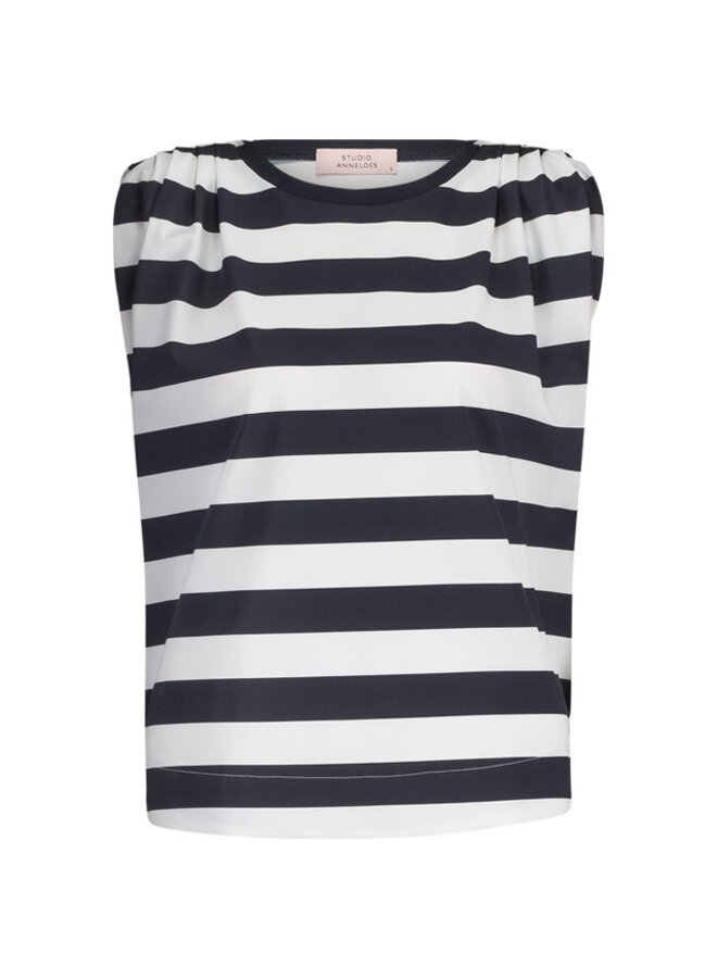 Studio Anneloes Top Leona 12805 - 6911 Dark Blue/Off White