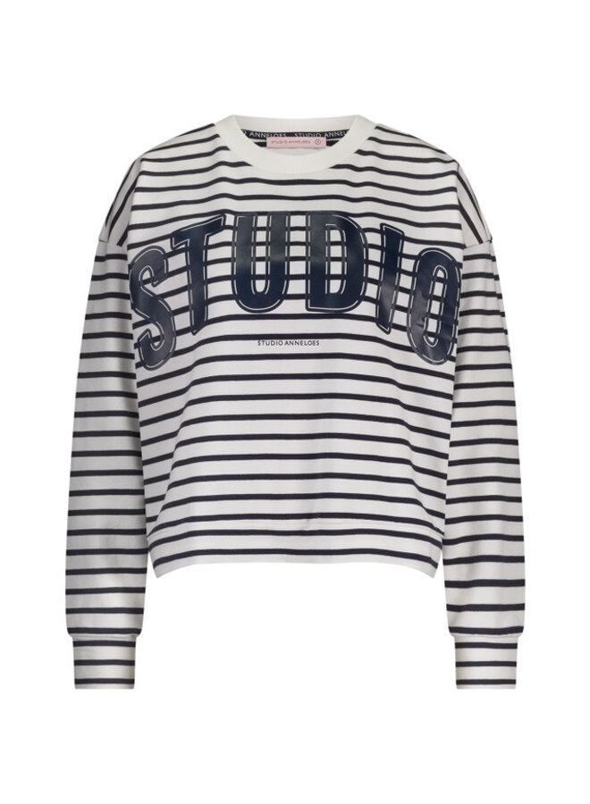 Studio Anneloes Sweater Puck 12834 - 6911 Dark Blue/Off White