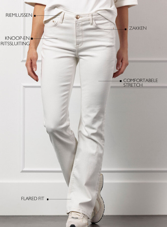 Studio Anneloes Jeans Flared Denim 12932 - 1100 Off White