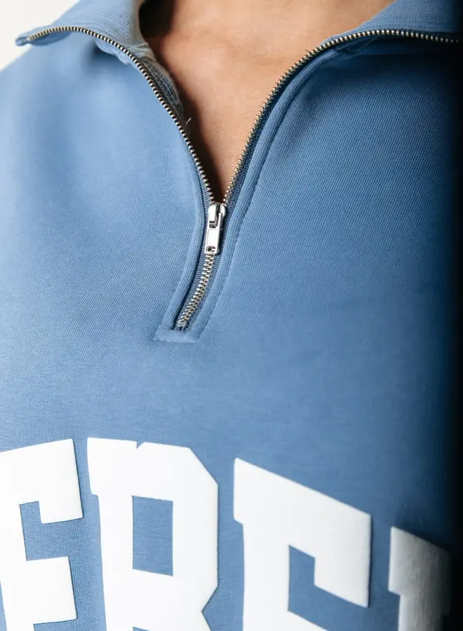 Colourful Rebel Half Zip Trui WS416849 - 501 Soft Blue