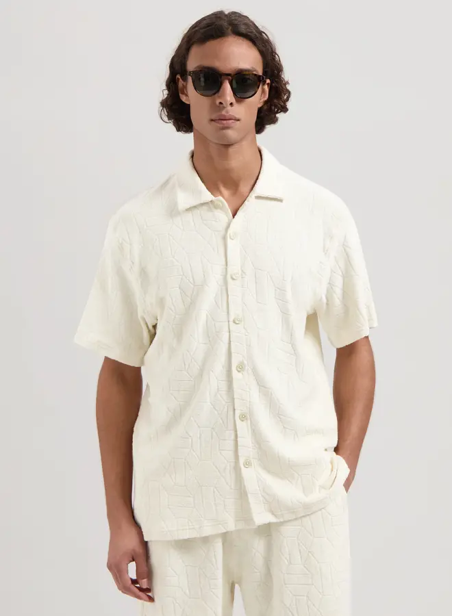 Dstrezzed Overhemd Korte Mouw Myron 311486 - 102 Offwhite