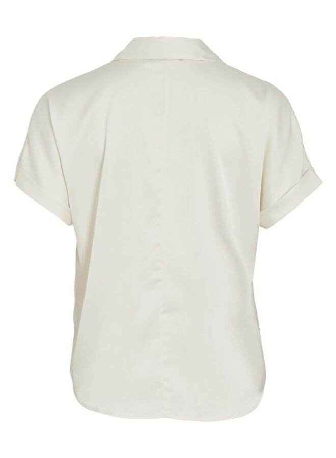 Vila Blouse -14107405 - Cloud Dancer