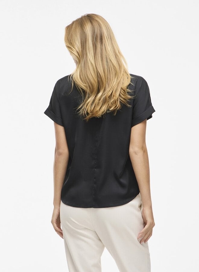 Vila Blouse - 14107405 - Black Beauty