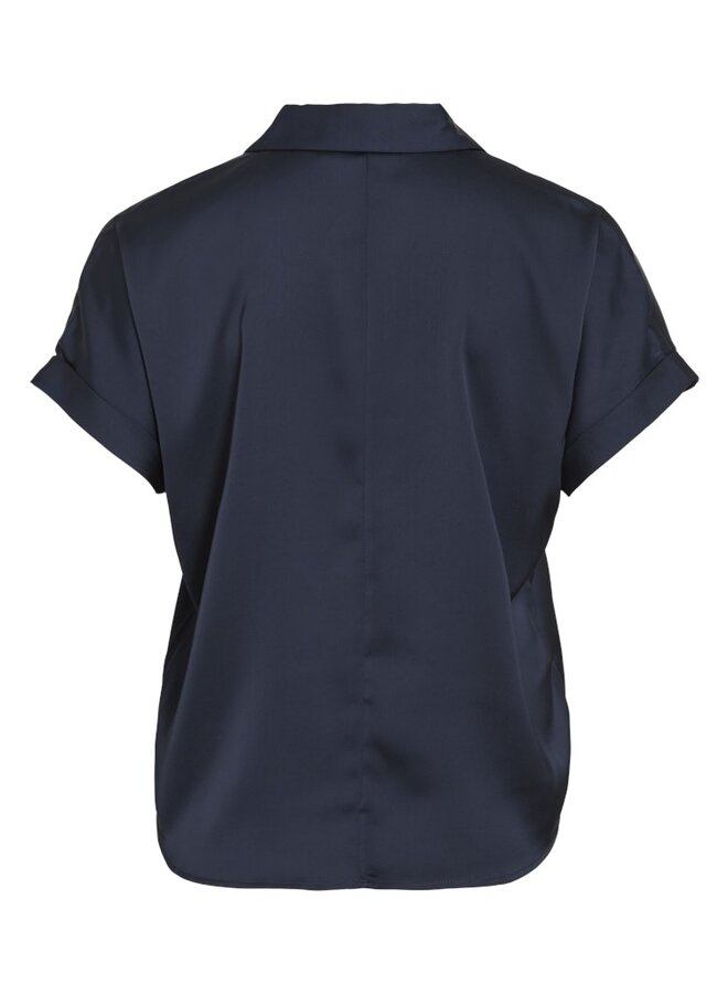 Vila Blouse - 14107405 - Navy Blazer