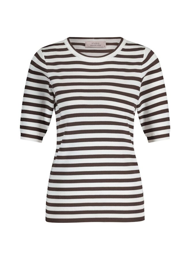 Studio Anneloes Trui Luna 13060 - 1187 Off White/espresso