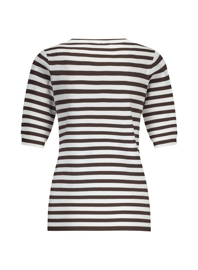 Studio Anneloes Trui Luna 13060 - 1187 Off White/espresso