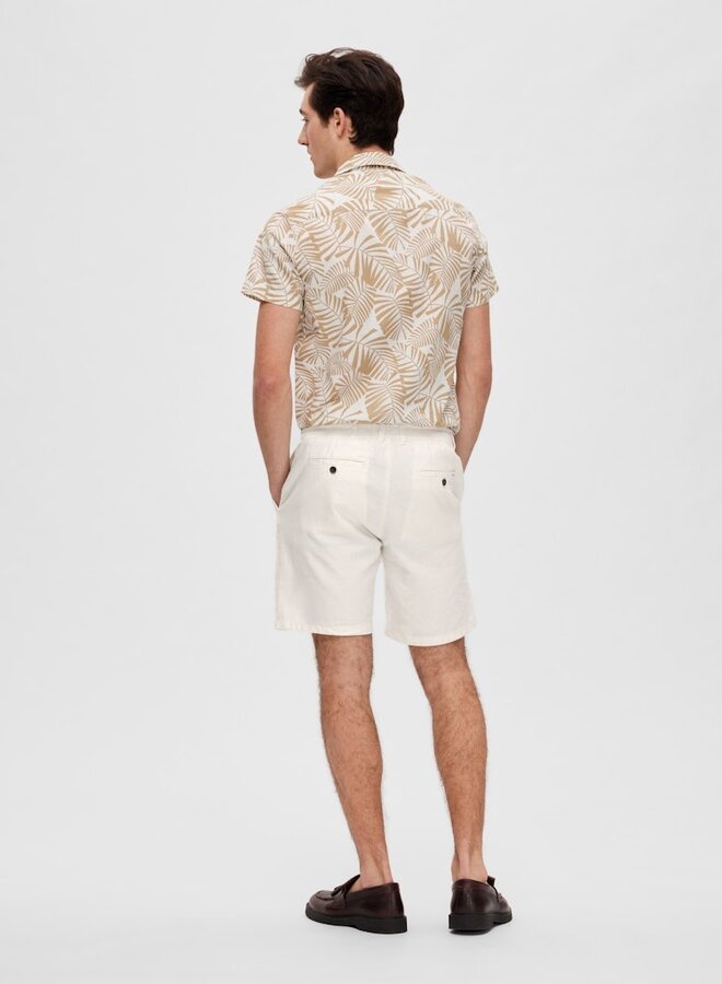 Selected Homme Linnen Short SLHREGULAR-BRODY16087638 - Cloud Dancer