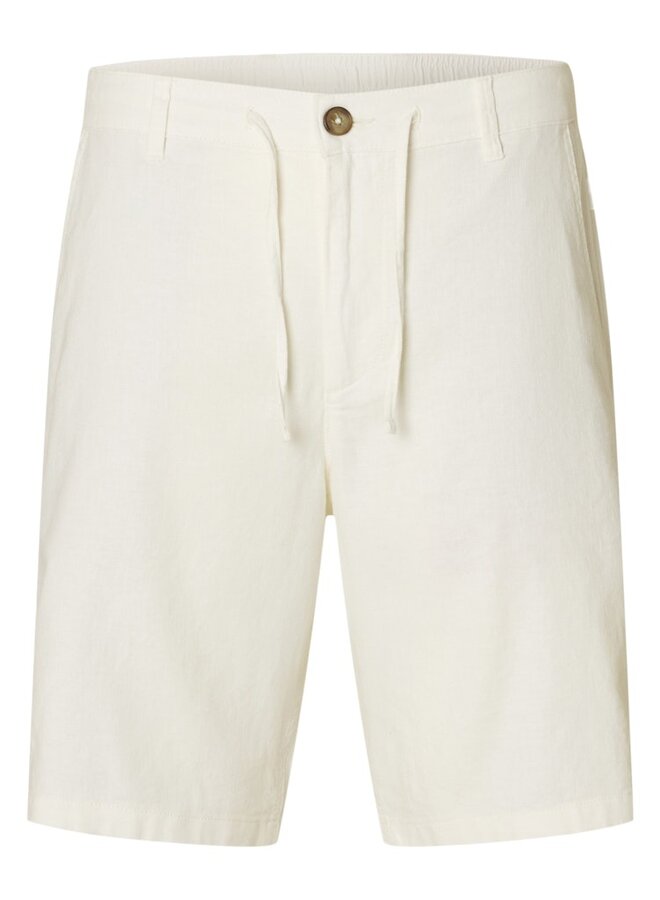 Selected Homme Linnen Short SLHREGULAR-BRODY16087638 - Cloud Dancer