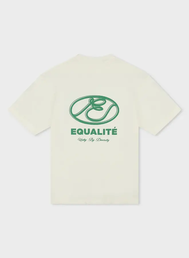 Equalite T-Shirt Arid EQ.25.7.6.11.122 - 122 OFF-WHITE & Forest Green