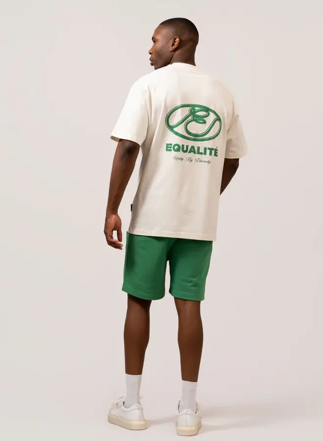 Equalite T-Shirt Arid EQ.25.7.6.11.122 - 122 OFF-WHITE & Forest Green