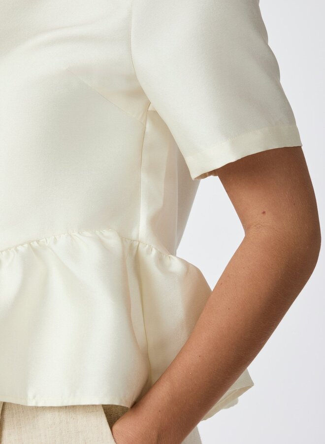 Neo Noir Satijnen Blouse Alva 165748 - 124 Ivory