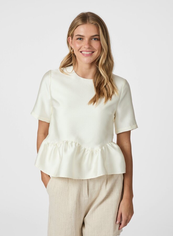 Neo Noir Satijnen Blouse Alva 165748 - 124 Ivory