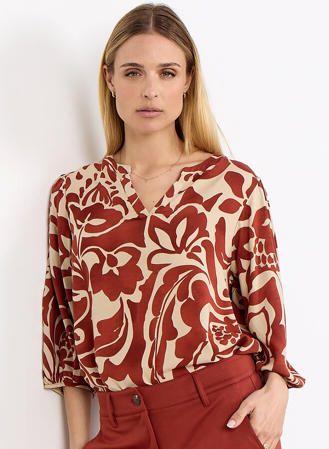 Soyaconcept Blouse SC-SENTA 141336 - C Mineral Red Combi