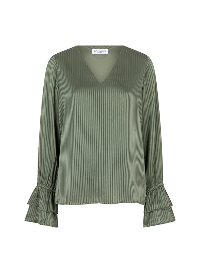 Lofty Manner Blouse Sofie QG01.1 - Dark Green