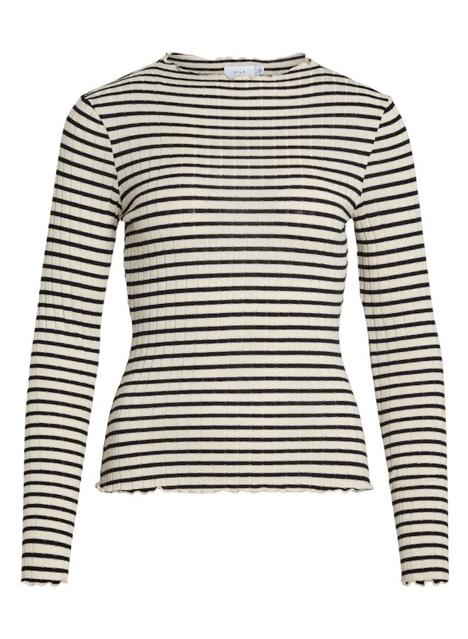 Vila Longsleeve 14107470 - Birch Stripes