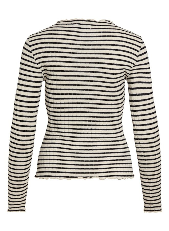Vila Longsleeve 14107470 - Birch Stripes
