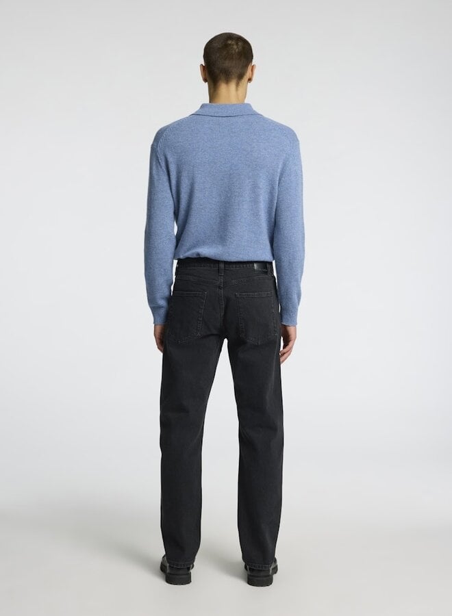selected Broek Regular Fit BEN KORI 16098196 - Black Denim