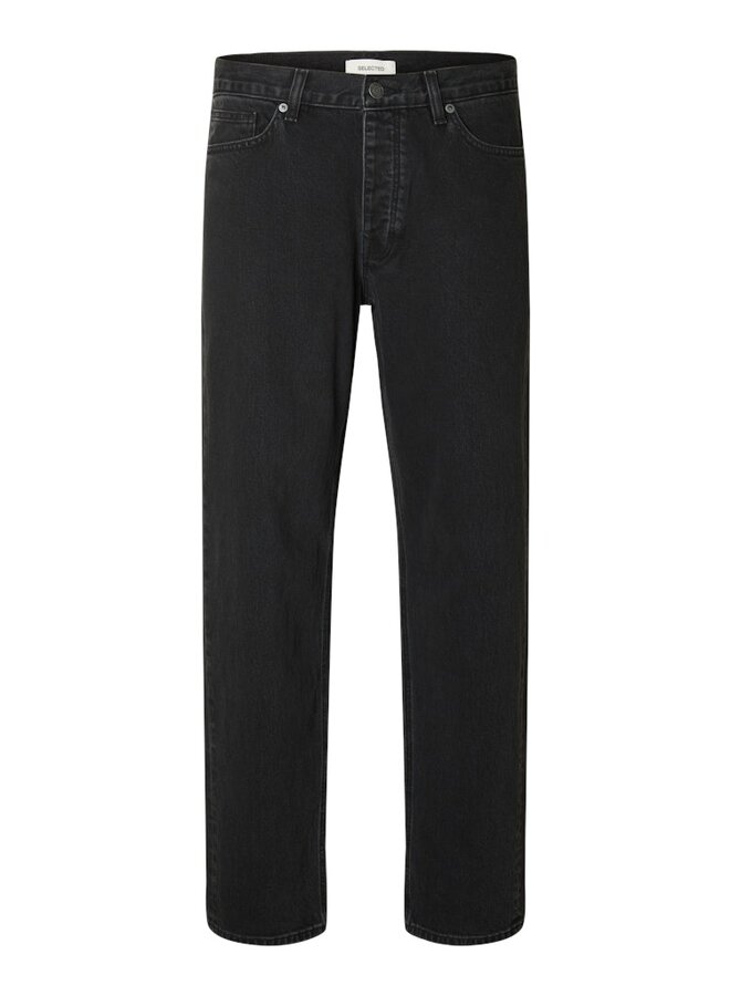 selected Broek Regular Fit BEN KORI 16098196 - Black Denim