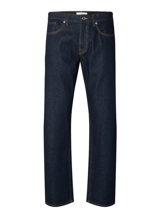 selected Broek Regular Fit BEN KORI 16098196 - Dark Blue Denim