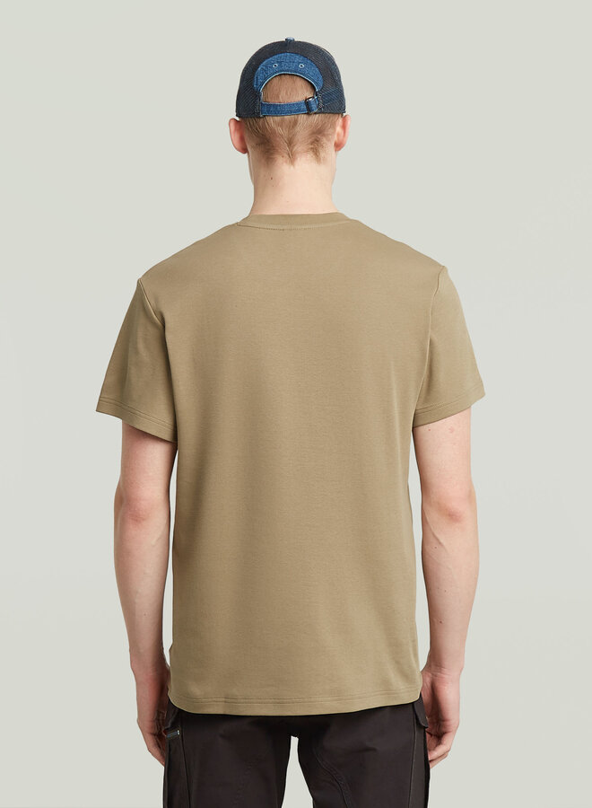 G-Star T-shirt Ribbed D26823-D976 - B444 Safari