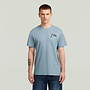 G-Star T-shirt Script D26823-D976 - 5304 Ash Blue