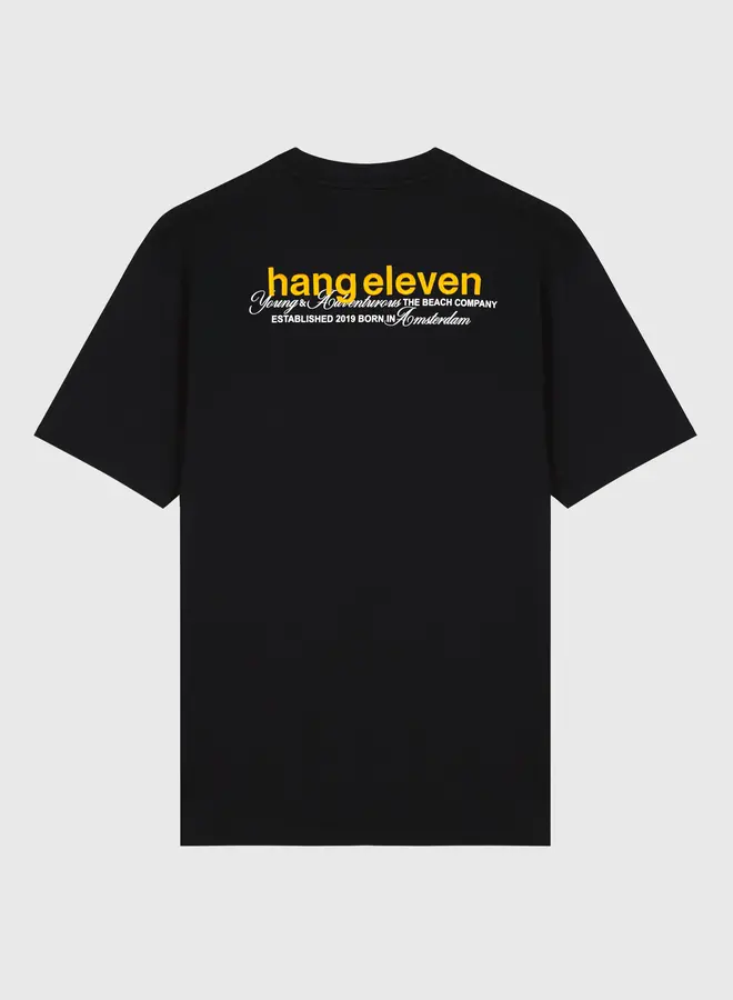 Hang Eleven T-Shirt Style Logo Tee - Black