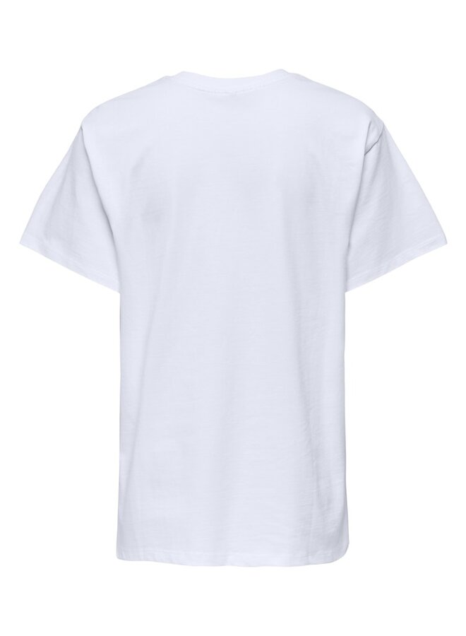Only  T-shirts  ONLRIKKA Game Day 15364787 - Bright White
