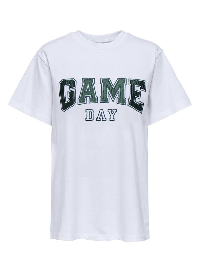 Only  T-shirts  ONLRIKKA Game Day 15364787 - Bright White