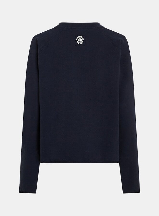 Penn&Ink Sweater print W25F1705 - 55 Navy