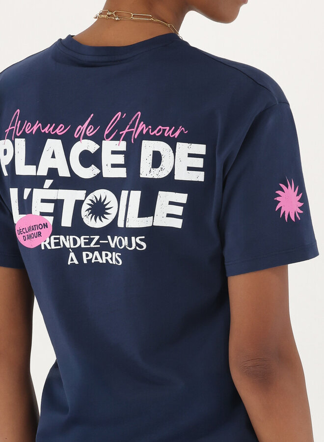My Jewellery T-shirt place de l'étoile MJ13882-0675 - Donker Blauw