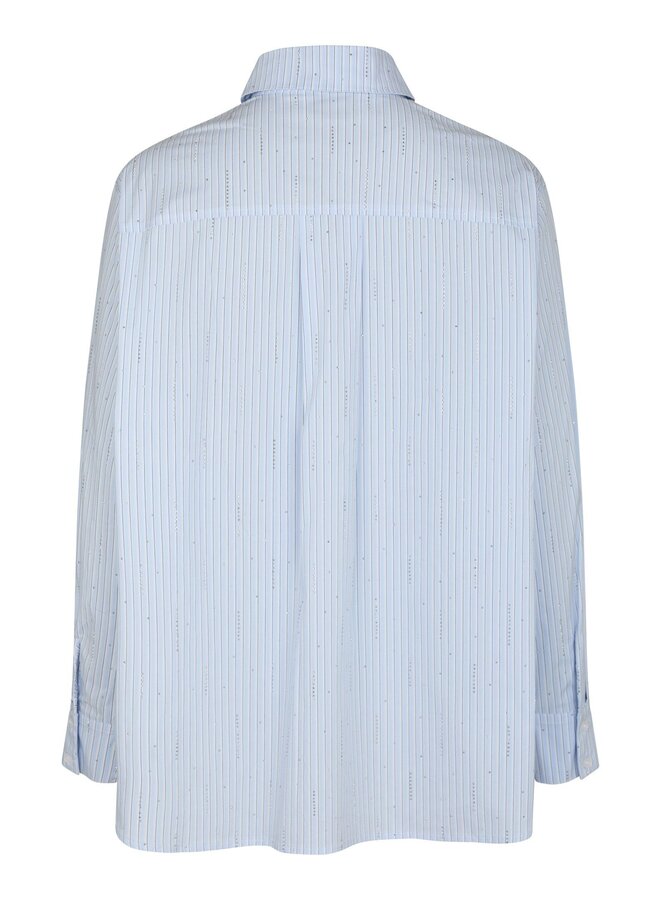 Neo Noir Blouse Dalma Pattern Stone 166110  -Light blue stripe